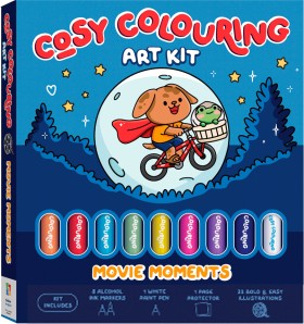 Art-Maker-Cosy-Colouring-Art-Kit-Movie-Moments-Book on sale