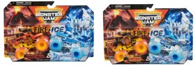 2+Pack+Monster+Jam+1%3A64+Scale+True+Metal+Fire+and+Ice+Trucks+-+Assorted
