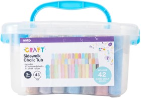 43+Pack+Sidewalk+Chalk+Tub