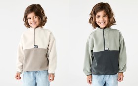 Polar-Fleece-Button-Up-Sweatshirt on sale