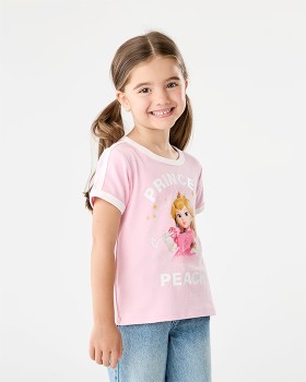 Princess+Peach+License+Short+Sleeve+T-Shirt