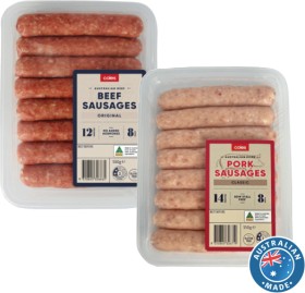Coles+Classic+Sausages+550g