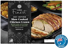 Coles+Finest+Slow+Cooked+Chicken+Crown+with+Leek+%26amp%3B+Bacon+1.5kg