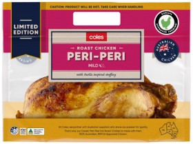 Coles-Peri-Peri-Hot-Roast-RSPCA-Approved-Chicken on sale