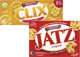 Arnott%26%23039%3Bs+Jatz+or+Clix+Crackers+225g-250g