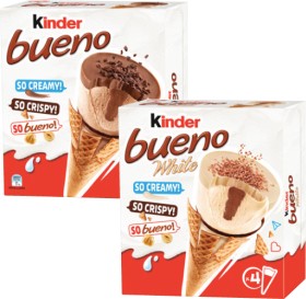 Kinder+Bueno+Frozen+Dessert+Cones+4+Pack+248g