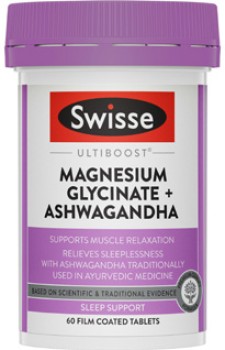 Swisse+Ultiboost+Magnesium+Glycinate+%2B+Ashwagandha+Tablets+60+Pack
