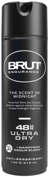 Brut-Endurance-48hr-Antiperspirant-Aerosol-Deodorant-212mL on sale