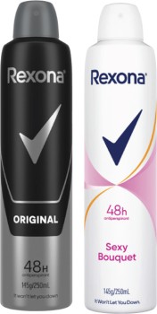 Rexona-48hr-Aerosol-Deodorant-250mL on sale