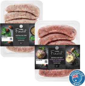 Coles+Finest+Sausages+450g-500g