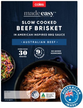 Coles-Made-Easy-Slow-Cooked-Beef-Brisket-in-BBQ-Sauce-700g on sale