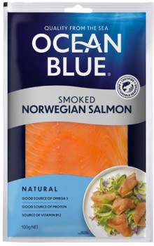 Ocean-Blue-Smoked-Salmon-100g on sale