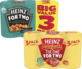 Heinz-Baked-Beanz-or-Spaghetti-3-Pack-900g on sale