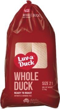 Luv-a-Duck-Frozen-Whole-Duck-21kg on sale