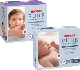 Huggies+Pure+and+Sensitive+Nappy+Pants+40+Pack-54+Pack+or+Nappies+68+Pack-86+Pack