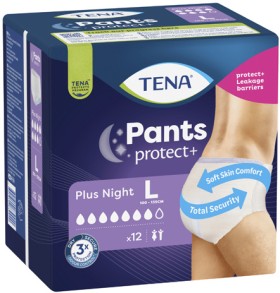 Tena-Plus-Night-Continence-Pants-Size-L-12-Pack on sale