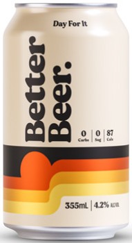 Better-Beer-Zero-Carb-Lager-Cans-24x355mL on sale