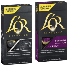 LOR-Espresso-Coffee-Capsules-10-Pack-Selected-Varieties on sale