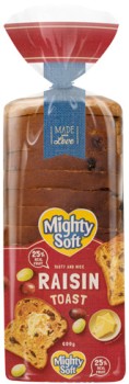 Mighty-Soft-Raisin-Toast-600g on sale