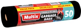 Multix+56+Litre+Extra+Wide+Garbage+Bags+50+Pack