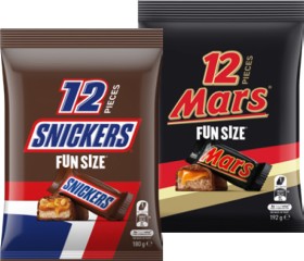 Mars%2C+Snickers+or+Maltesers+Fun+Size+Pack+132%E2%80%91192g+Selected+Varieties