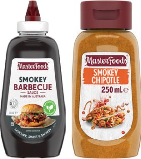 MasterFoods-No-Rules-Sauce-250ml-Tomoato-or-Barbecue-Sauce-500mL-Selected-Varieties on sale