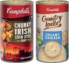 Campbell%26rsquo%3Bs+Chunky+Canned+Soup+505g+or+Country+Ladle+Soup+495-505g+Selected+Varieties