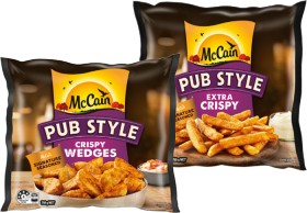 McCain+Pub+Style+Wedges+or+Fries+750g+Selected+Varieties