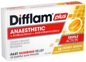 Difflam+Plus+Sore+Throat+Relief+Lozenges+16+Pack%2A%2A%2A+Selected+Varieties