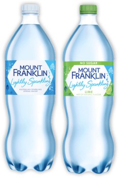 Mount-Franklin-Lightly-Sparkling-Water-125-Litre-Selected-Varieties on sale
