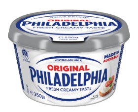 Philadelphia+Cream+Cheese+Spreadable+Tub+250g+Selected+Varieties