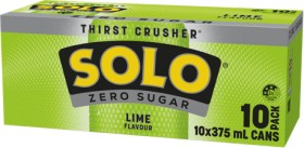 NEW+Solo+Zero+Sugar+Lime+Flavour+10x375mL