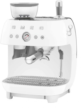 Smeg+50%26%23039%3Bs+Style+Espresso+Machine+with+Grinder+-+White