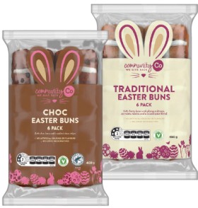 Community-Co-Easter-Buns-6-Pack-Selected-Varieties on sale
