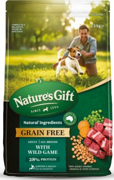 NEW-Natures-Gift-Grain-Free-Dry-Dog-food-25kg-Selected-Varieties on sale