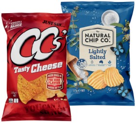 The-Natural-Chip-Co-Chips-or-CCs-Corn-Chips-175g-Selected-Varieties on sale