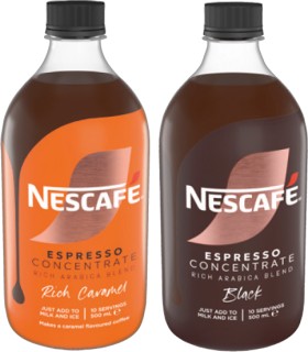 Nescaf-Espresso-Concentrate-500mL-or-Flavoured-Instant-Coffee-95g-Selected-Varieties on sale
