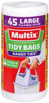 Multix-Bags-Handy-Ties-Large-Tidy-Bags-45-Pack on sale