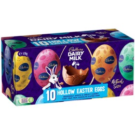 Cadbury-Dairy-Milk-Hollow-Hunting-Easter-Eggs-170g-Pk-10 on sale