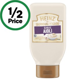 Heinz-Seriously-Good-Mayonnaise-Tartare-or-Aioli-295ml on sale