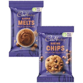 Cadbury-Chocolate-Chips-Melts-or-Blocks-180-225g on sale
