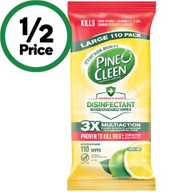 Pine-O-Cleen-Disinfectant-Wipes-Pk-110 on sale