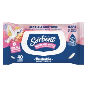 Sorbent-Flushable-Intimate-Wipes-Pk-40 on sale
