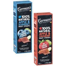 Carmans-Fruit-Straps-70g-Pk-5 on sale