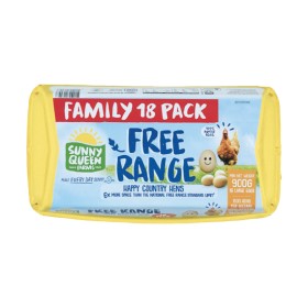 Sunny+Queen+Large+Free+Range+Eggs+900g+Pk+18+%26ndash%3B+From+the+Fridge