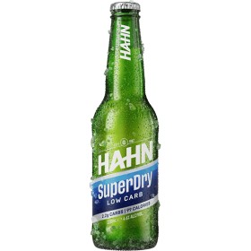 Hahn-Super-Dry-Lager-Bottles-24x330mL on sale