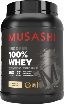 Musashi-100-Whey-Vanilla-Protein-900g on sale