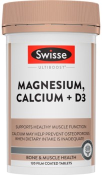 Swisse+Ultiboost+Magnesium%2C+Calcium+%2B+D3+120+Tablets