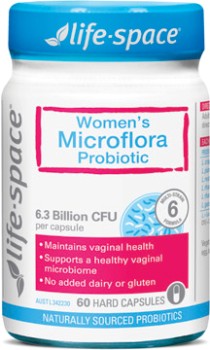 Life-Space-Womens-Microflora-Probiotic-60-Capsules on sale