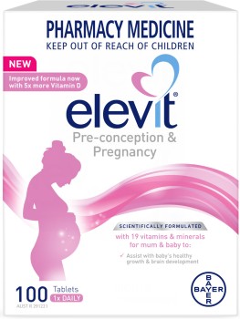 Elevit-Pre-conception-Pregnancy-100-Tablets on sale
